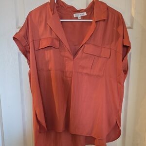 #85 Rose & Olive Women's Orange Top